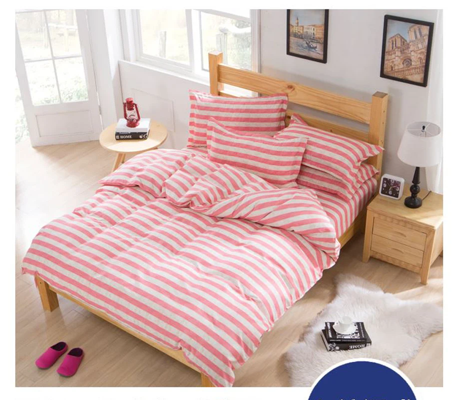 

4pcs Home Textiles Elephant 100% Thick Cotton Bedding Set King Queen Size, Bed Linen Bed Set Sheet Duvet Cover Pillowcase