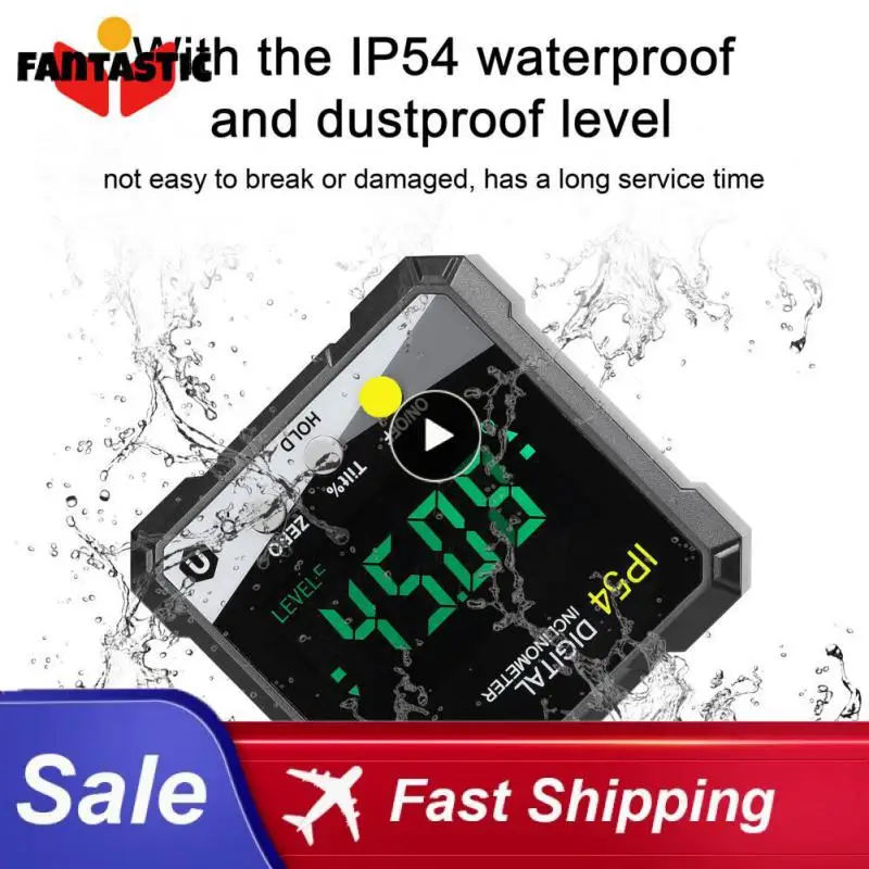 

1~8PCS Digital Inclinometer LCD Backlight Digital Protractor Slope Meter Digital Angle Ruler Single-side Magnetics Protractor
