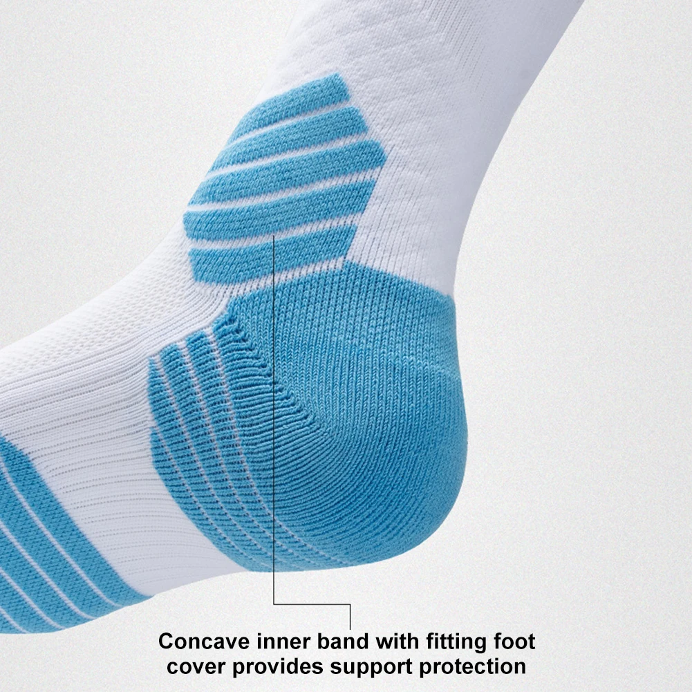 Мужские спортивные носки баскетбольные махровые для бега Нескользящие удобные