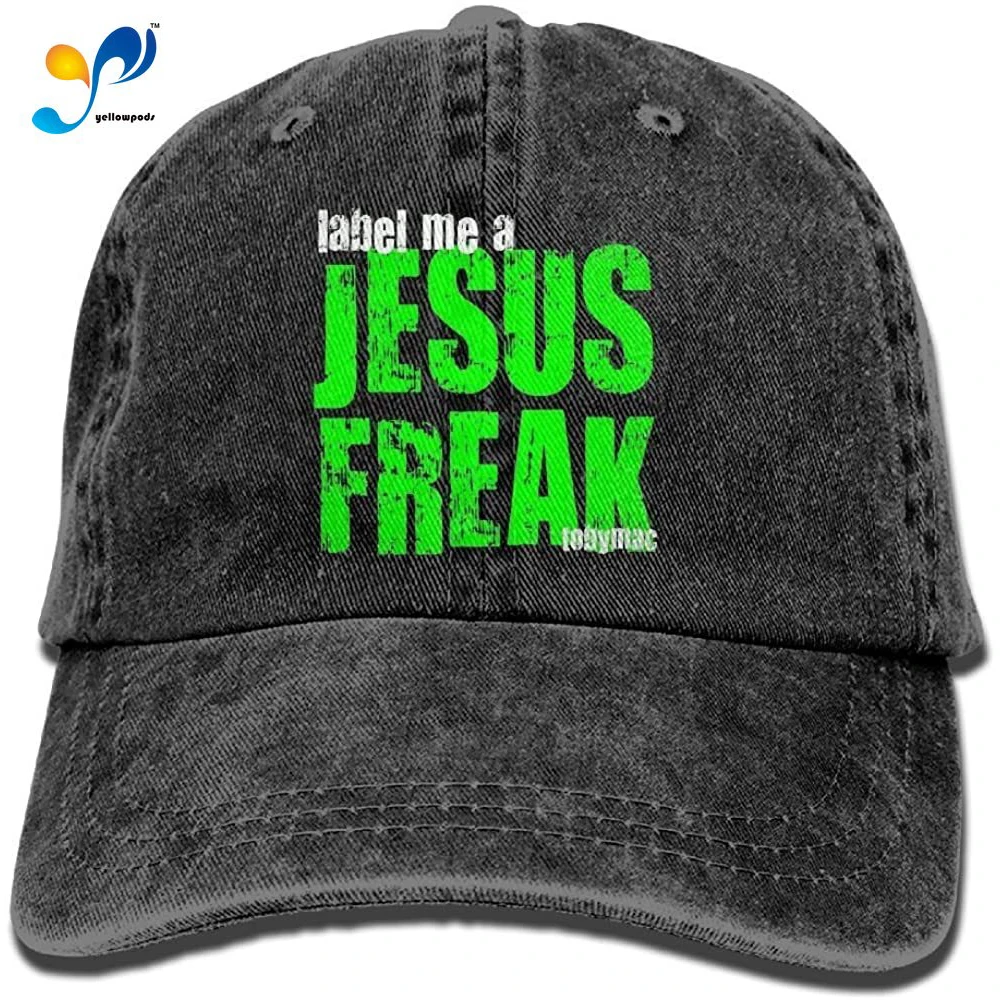 

FUNINDIY Tobymac Label Me A Jesus Freak Logo Cool Adjustable Baseball Cap Mom Dad Hat