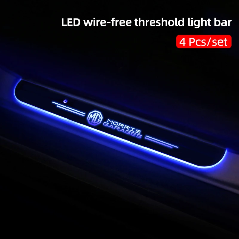 

Acrylic Car Threshold Welcome Lights Car Door Atmosphere Light Wireless LED Lights For MG ZS GS HS EZS MG3 MG5 GT MG6 MG7 TF ZR