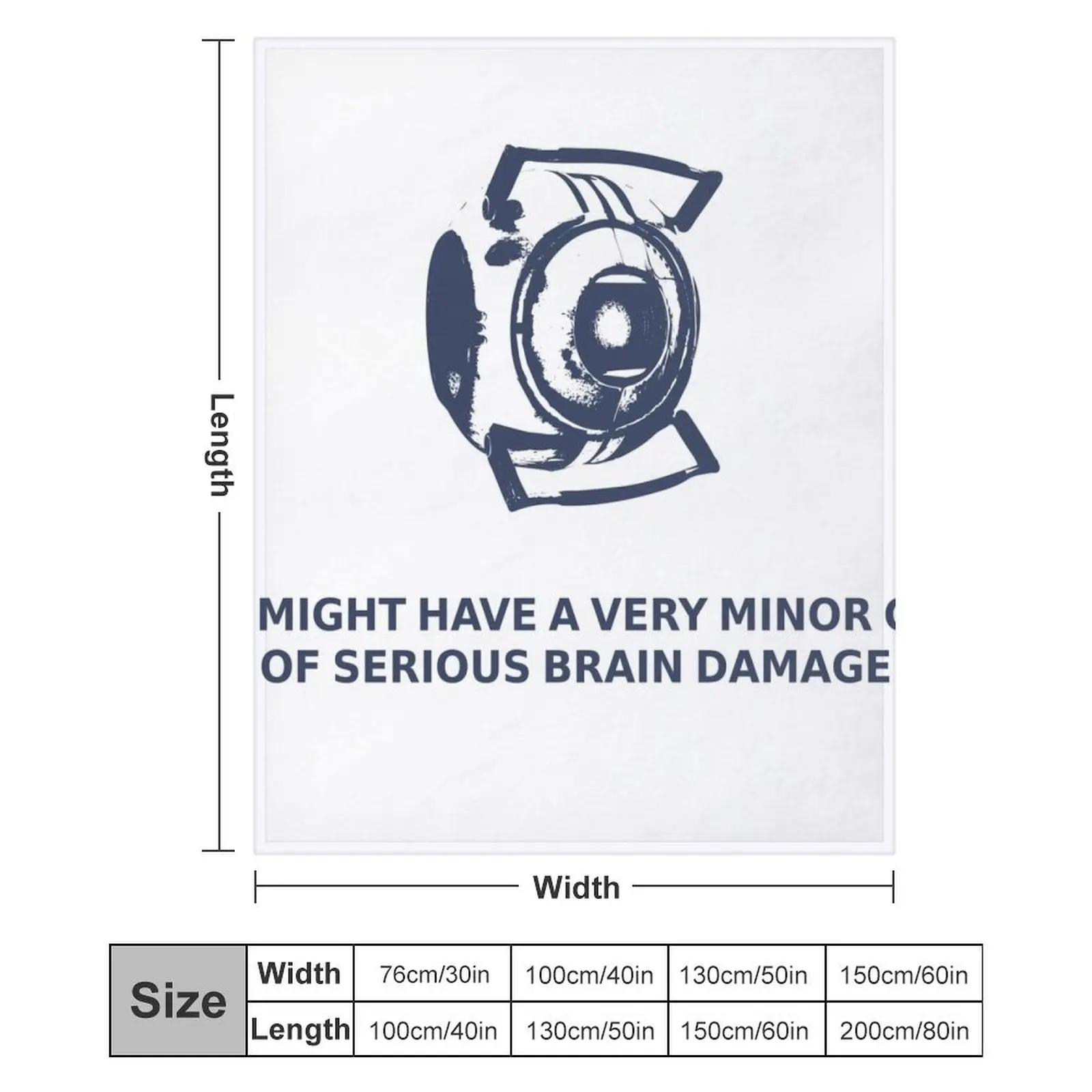 Одеяло Wheatley - Portal 2 фланелевая ткань очень большое одеяло роскошные одеяла