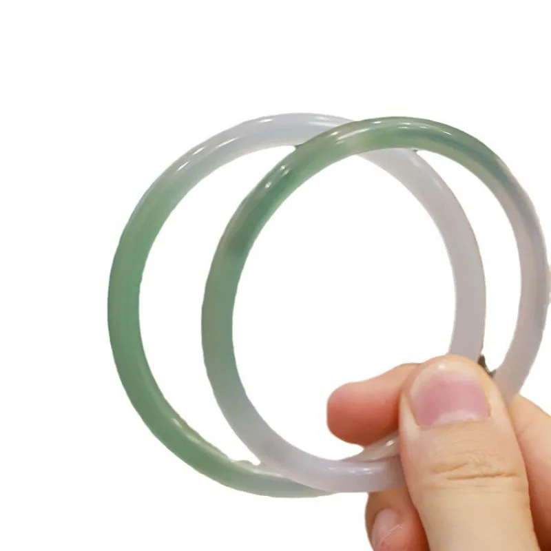 Banshan Banshui тонкий браслет из халцедона 6 мм с градиентом Нефритовый бюстгальтер в