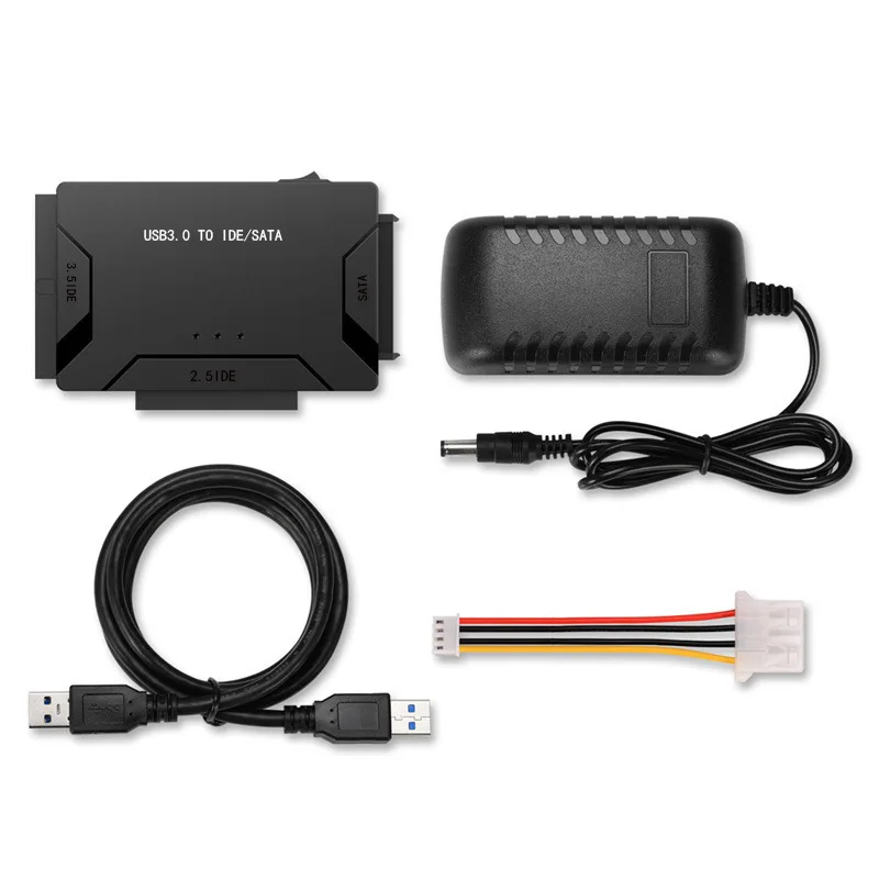 

Конвертер для жесткого диска USB3.0 на SATA/IDE HDD, 2,5/3,5 дюйма, внешний жесткий диск, флэш-бокс, 5 Гбит/с, высокоскоростной штекер US/EU/UK