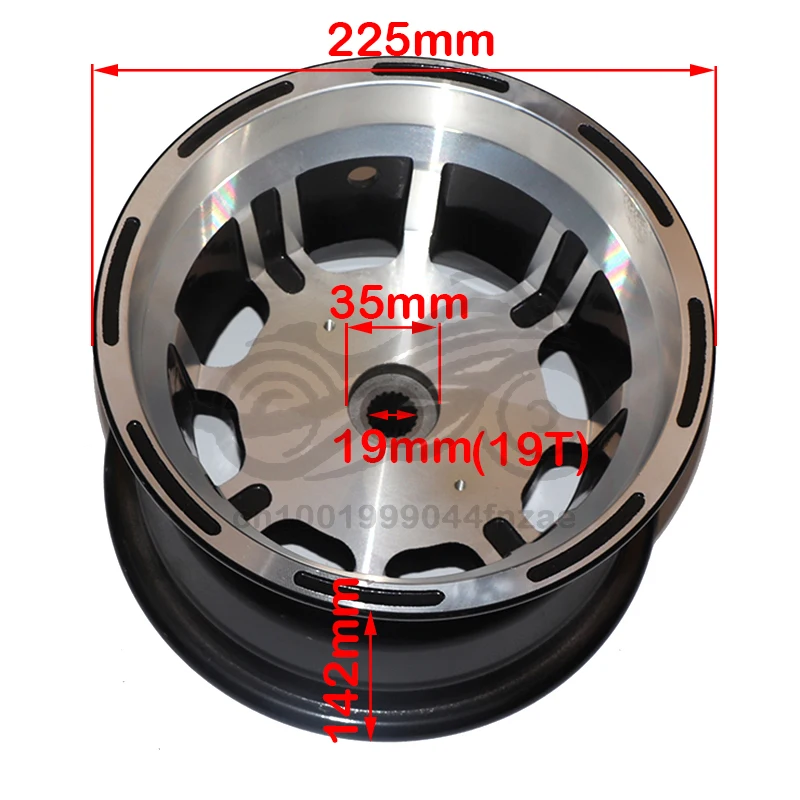 Flange-free 8-inch balance bike aluminum alloy wheels 19T off-road model suitable for 19x7-8 tubeless tires