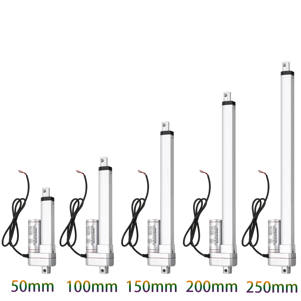 RF Remote Control + Linear Actuator 12V/24V 1500N 30W Metal Gear DC Electric Drive Window Opener Linear Motor 50mm-250mm Stroke images - 6