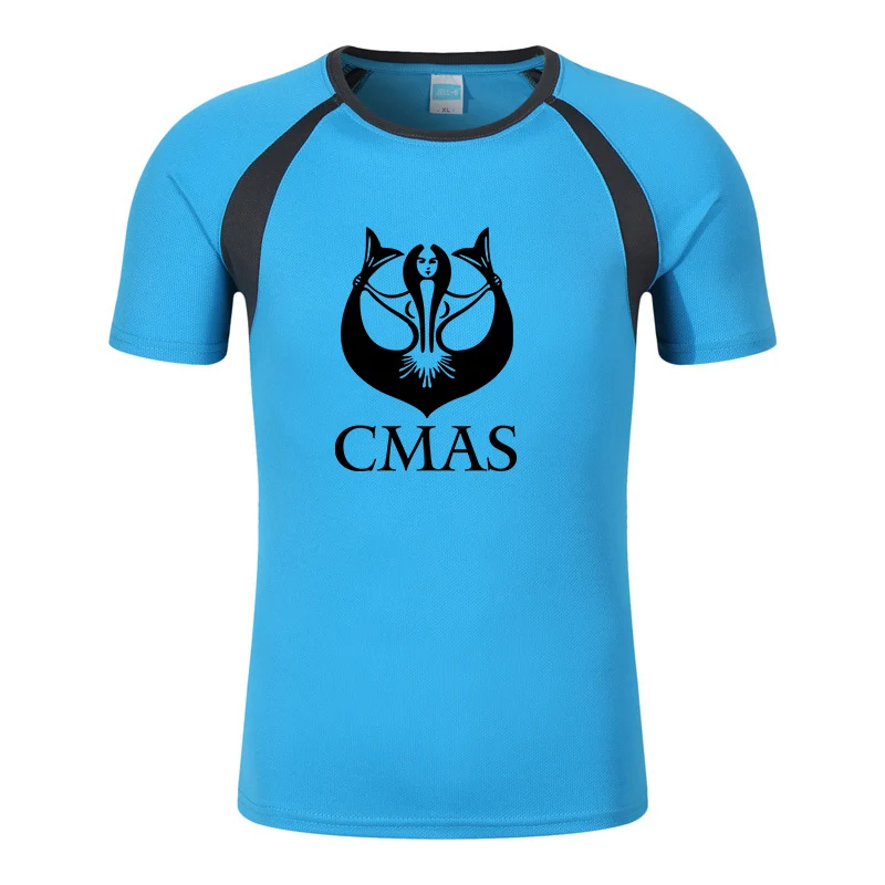 

Мужская футболка с принтом логотипа для подводного плавания, Летняя лоскутная однотонная сетчатая быстросохнущая спортивная футболка с ко...