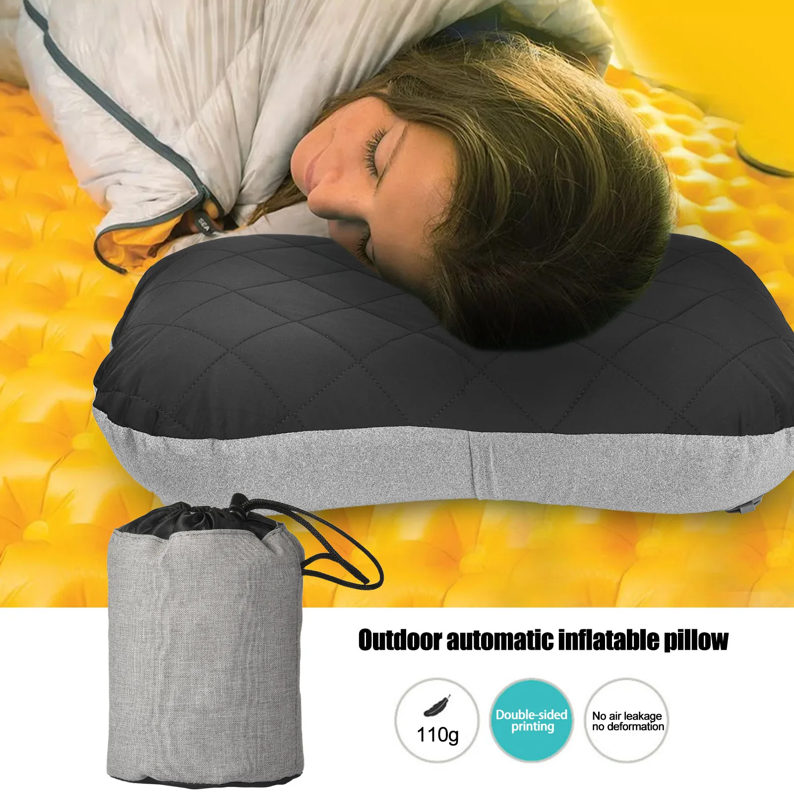 

Inflatable Pillow Ultralight TPU Square Portable Camping Trip Nap Neck Sleep Pillows Outdoor Travel Hiking Tent Equipment