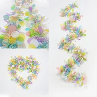 easter wreath decoration easter bunny colorful garlands pull strips tassel easter home decor spring happy easter party bunting