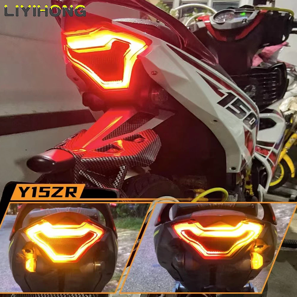 

Motorcycle LED Taillight Brake Rear Turn Signal Indicator Lamp Tail Light For Yamaha YZF R3 R25 Y15ZR MT07 FZ07 LC150 MT-07 YZ-F