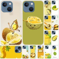 silicone soft coque shell case for apple iphone 13 12 11 pro x xs max xr 6 6s 7 8 plus mini se 2020 summer fruit durian