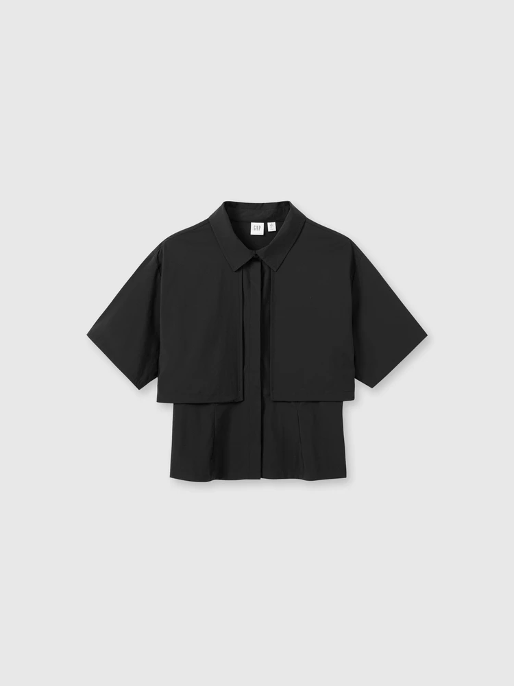  Женская одежда 2024 летние новые рубашки с регулируемым подолом функциональные