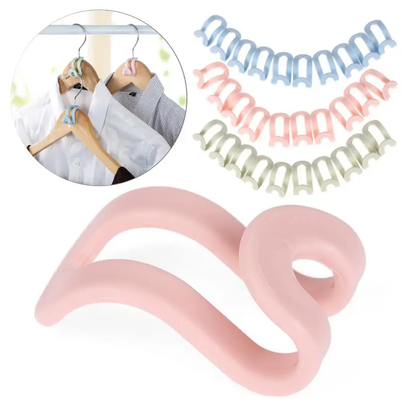 

5pcs Mini Clothes Hanger Home Easy Antislip Hook Closet Organizer Storage Rack Holder Hook Household Accessories Space Saving