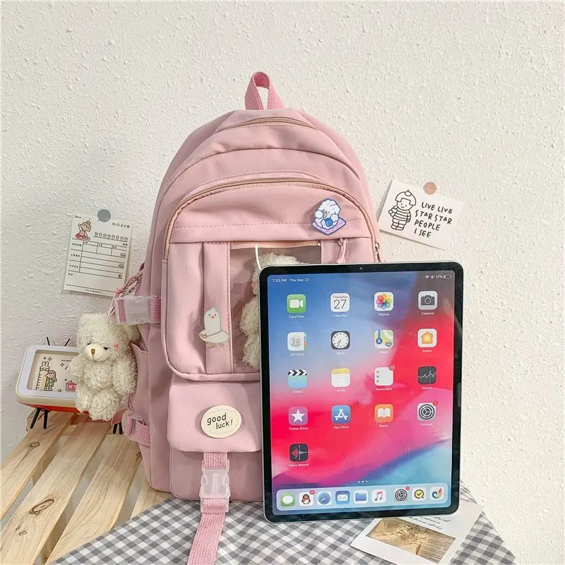 Xiaomi Cute Large Capacity Backpack Waterproof Nylon Female Schoolbag College Lady Laptop Backpacks Kawaii Girl Travel Book Bags