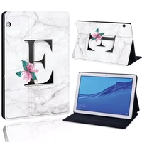 printed 26 letters pu leather tablet stand shockproof cover casefor huawei mediapad t3 8 0 t5 10 10 1 t3 10 9 6