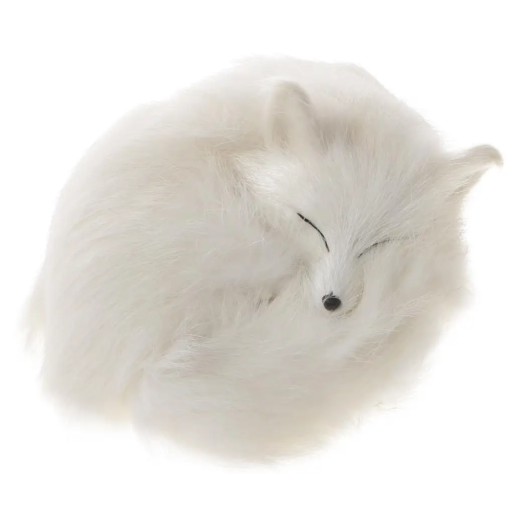 

Набивные животные и плюшевые фигурки, имитация лисы, декоративная кукла, украшение для дома и автомобиля, цвет