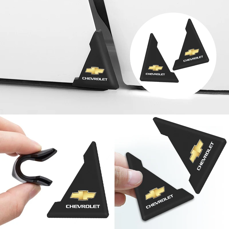 2 шт. наклейки на углы автомобильных дверей Chevrolet Cruze TRAX Aveo Lova Sail EPICA Captiva Malibu Volt Camaro