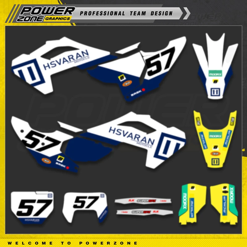 PowerZone для Husqvarna наклейка TC FC 2023 2024 2025 TE FE 2024-2026 125-450CC пользовательские графические