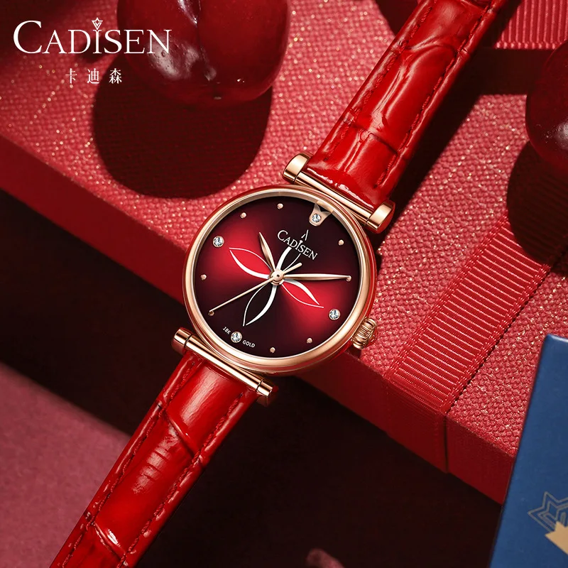 CADISEN Watch 18K Small Gold Watch Luxury Waterproof Simple Small Temperament Good Women Watch Reloj De Mujer De  Frida Kalo enlarge