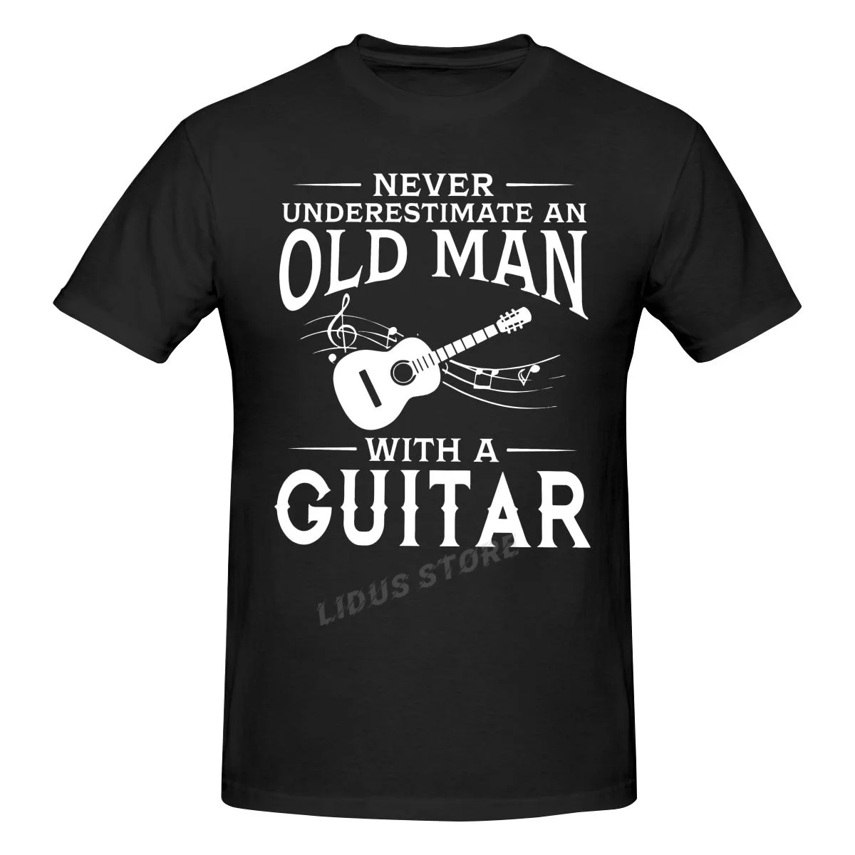 

Funny An Old Man Electric Guitar Bass Graphic New Cotton Short Sleeve Dad T Shirts Cool Musician Guitarist Harajuku T-shirt