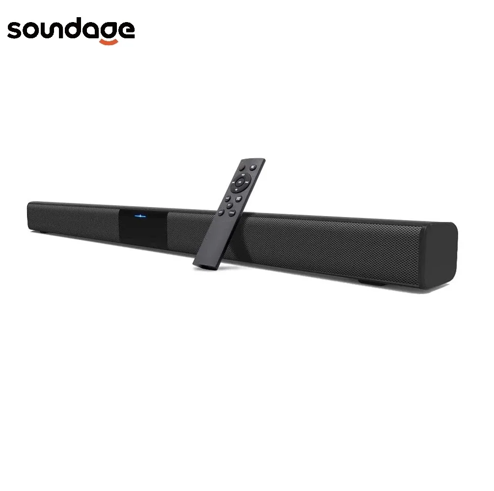 

Soundage 50W TV Soundbar Wired and Wireless Bluetooth 5.0 Surround Sound Bar Stereo Speaker Home Theater Soundbars Wall-Mounting