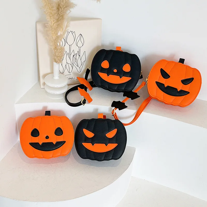 Funny Pumpkin Bag for Women 2024 New in Trendy Shoulder European and American Halloween Creative Little Devil Underarm