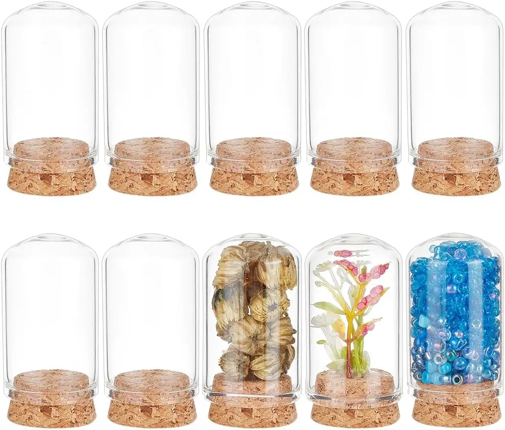 Декоративные стеклянные банки с пробками