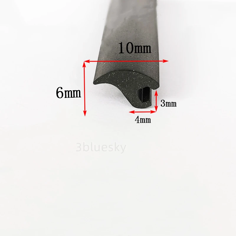 Seals Strip 10x6mm Black