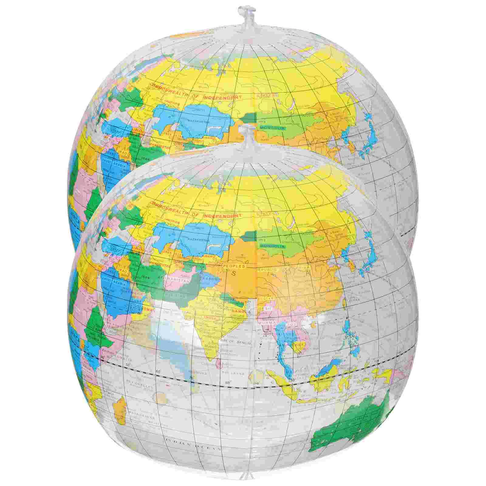 

Globe Beach Inflatable World Toys Earth Pool Toy Water Educational Blow Up Geography Children Summer Teaching Clear Kid Reusable