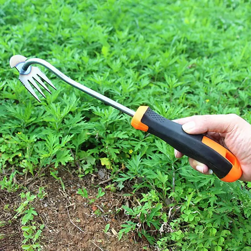 

Садовый съемник для травы, рыхлитель из нержавеющей стали с длинной ручкой для удаления корневой почвы
