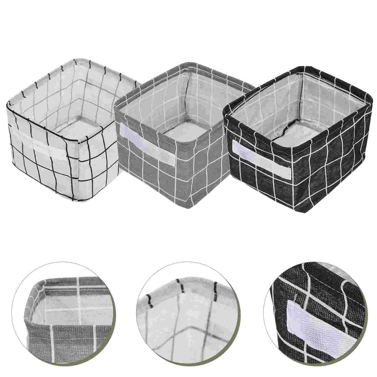 

Storage Bins Basket Baskets Fabric Bin Sundries Cubby Foldable Organizer Collapsible Closet Nursery Home Folding Canvas