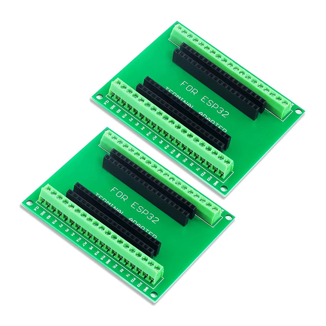 Фото ABGN 2 шт. платы-адаптеры GPIO 1 на 2 для 38-контактной узкой версии платы разработки микроконтроллера ESP-32 №2