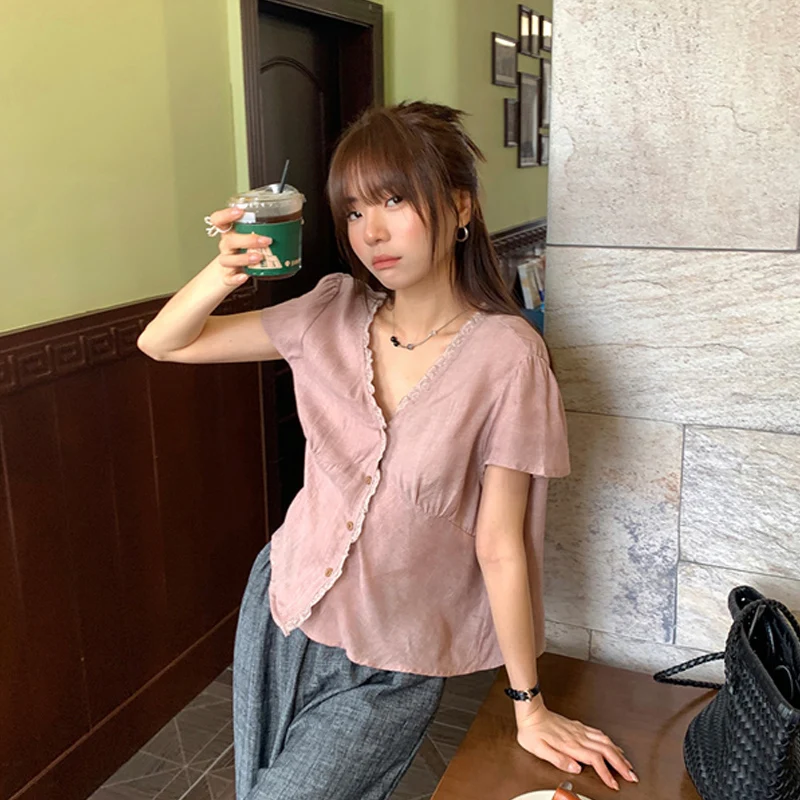 Повседневная брендовая Летняя женская рубашка для лесбиянок новинка 2024