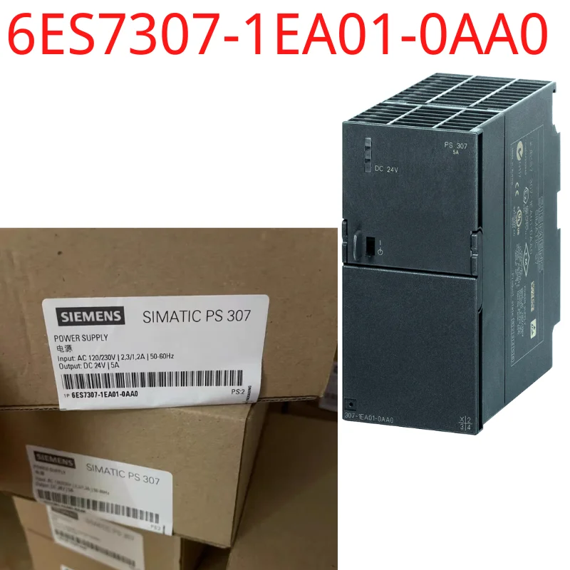 

6ES7307-1EA01-0AA0 Brand New SIMATIC S7-300 Regulated power supply PS307 input: 120/230 V AC, output: 24 V/5 A DC