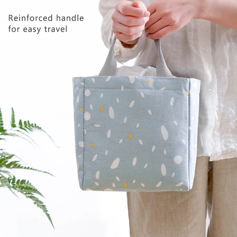 

Portable Lunch Bags for Children Storage Bag Waterproof Drawstring Oxford Cloth Lunch Bag Picnic Travel Bolsas De Almuerzo