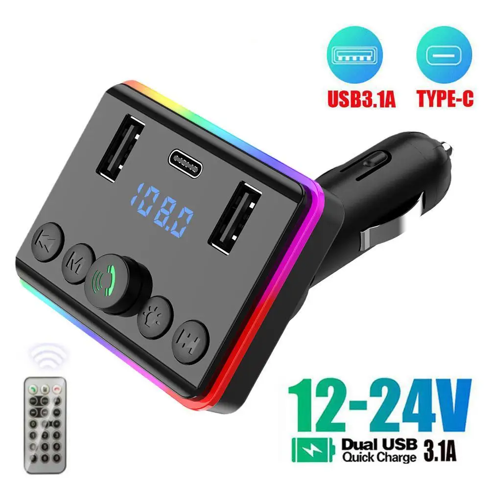 

FM-трансмиттер M50 автомобильный с поддержкой Bluetooth, 2 USB-порта
