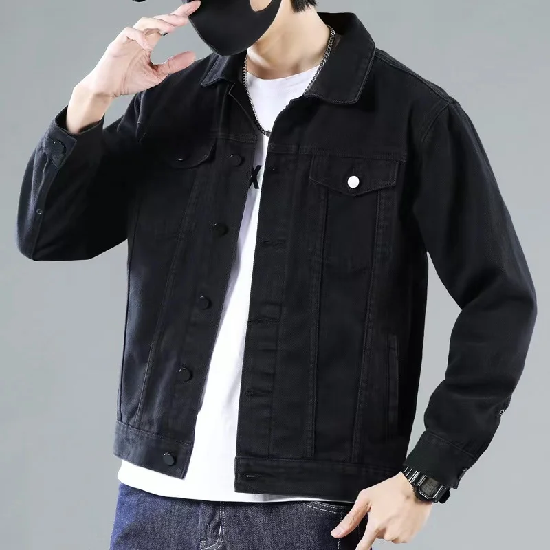 

2022 New Denim Coat Spring and Autumn Loose Casual Korean Style Young Men's Clothes Fashion Brand Jacket