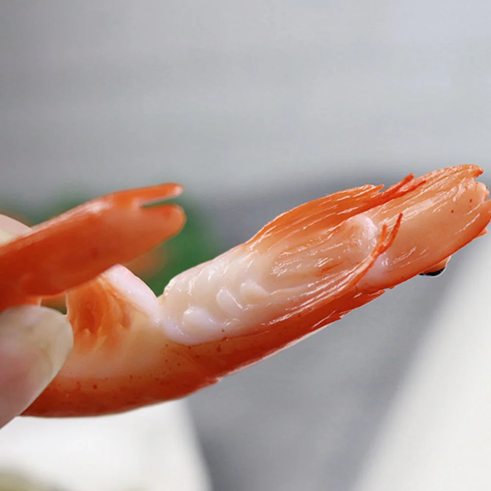 6 шт. имитация модели омара поддельные еды реквизит для фотосессии креветки