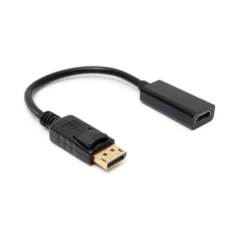 

DisplayPort to HDMI-Compatible male to male Cable 4K 30Hz UHD Gold-Plated DP to HDMI-Compatible Cord Display Port to HDTV