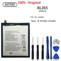original bl265 3000mah battery for lenovo xt1662 motorola moto m xt1662 xt1663 mobile phonephone batteries bateria