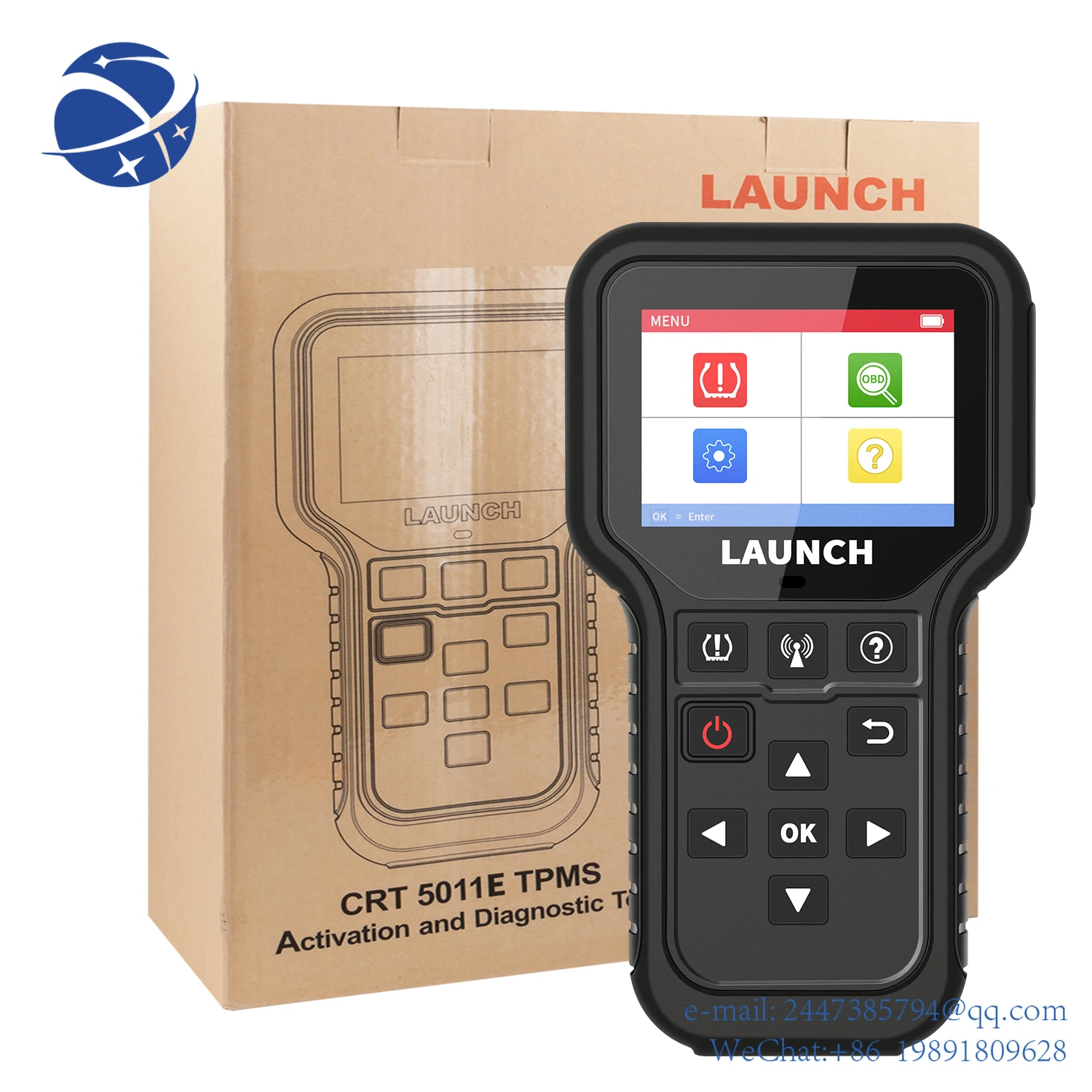 Yun Yi100 % оригинальный Запуск crt501ie датчик TMPS carobd2elm327 scannercar 2022 считыватель кодов неисправностей, диагностические инструменты