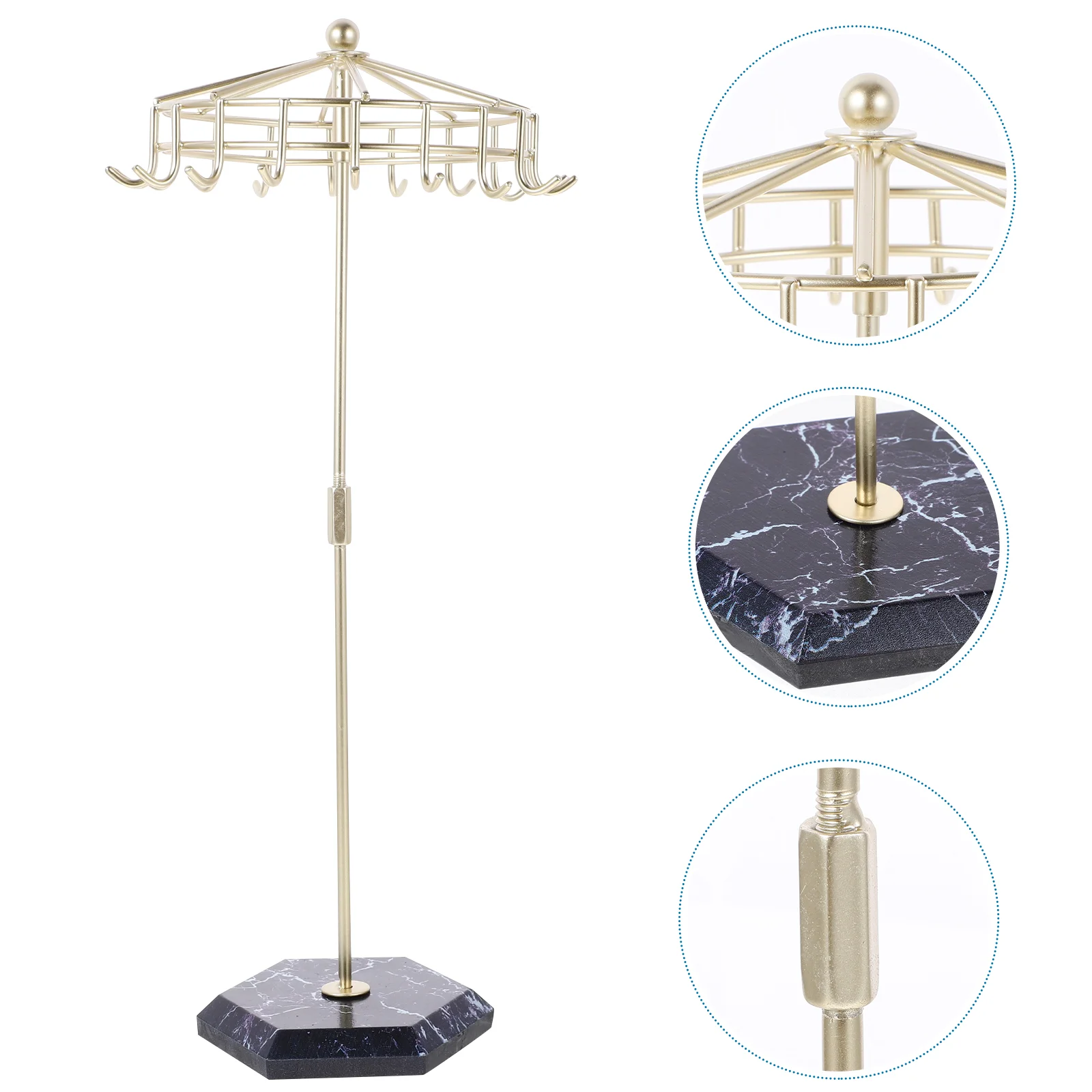 

Necklace Display Stand Jewelry Storage Rack Holder Organizer Hanging Iron Household