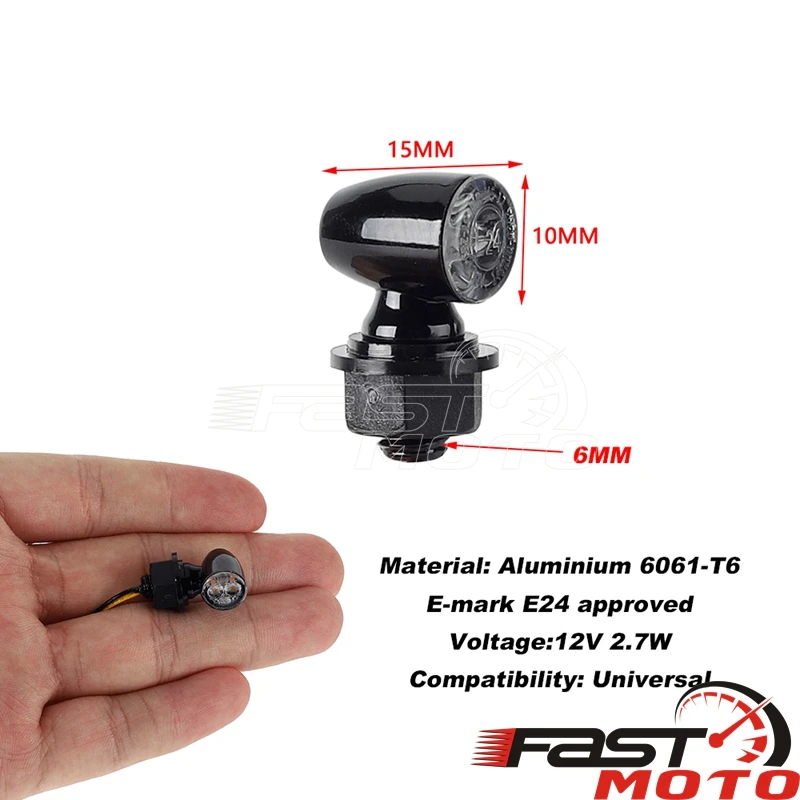 Указатели поворота для мотоцикла желтые красные фонари торможения Мини мигающий