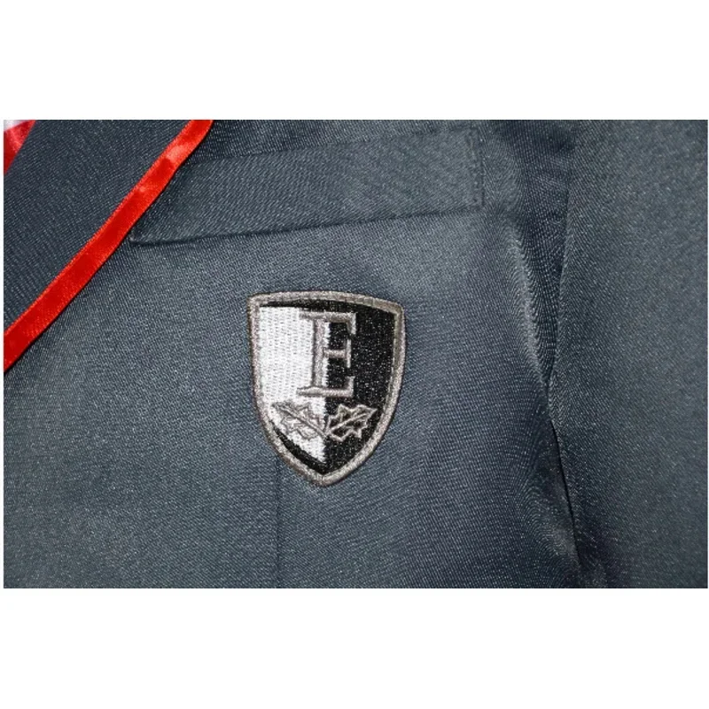 Cosbao TV Series Elite Las Encinas Темно-синий униформа Костюм Рубашка Юбка Плиссированный