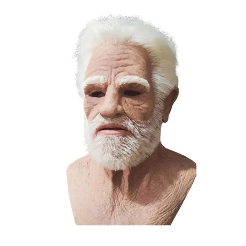 

Реалистичная силиконовая маска дедушки