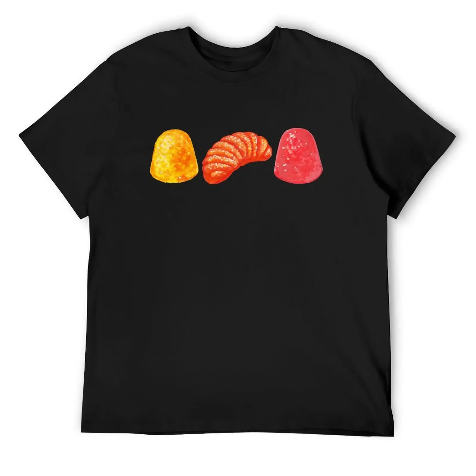 Футболка с рисунком Candy Gumdrop рубашки изображением аниме летние топы мужская