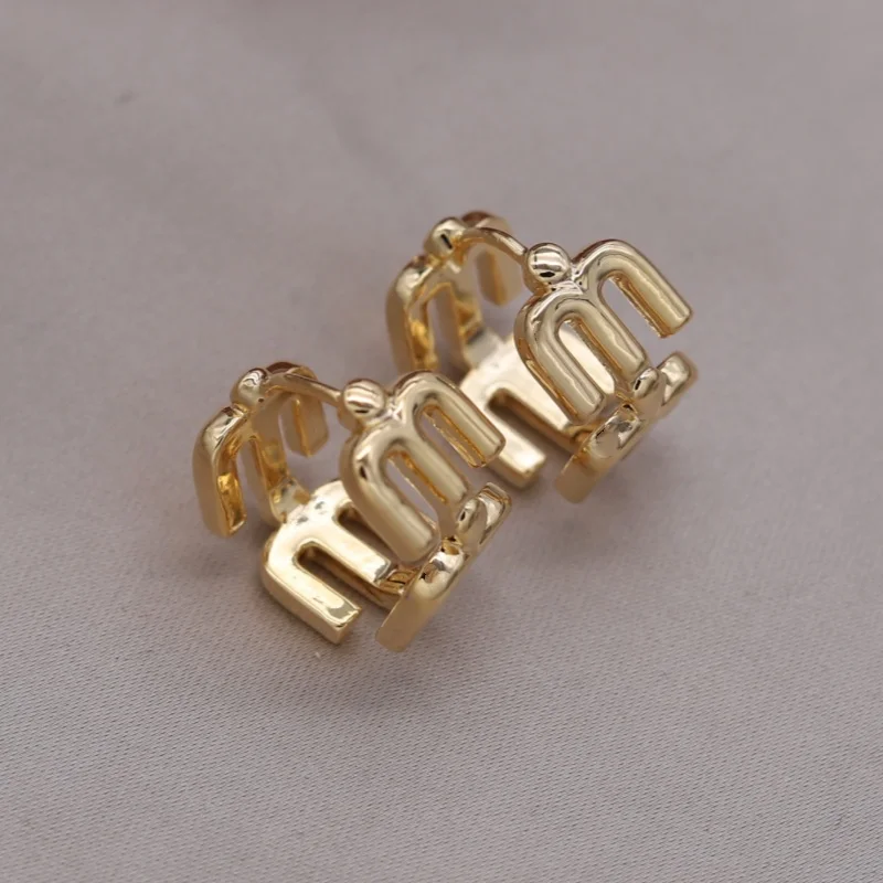 Корейский новый дизайн модные украшения 18-каратное позолоченное металлическое