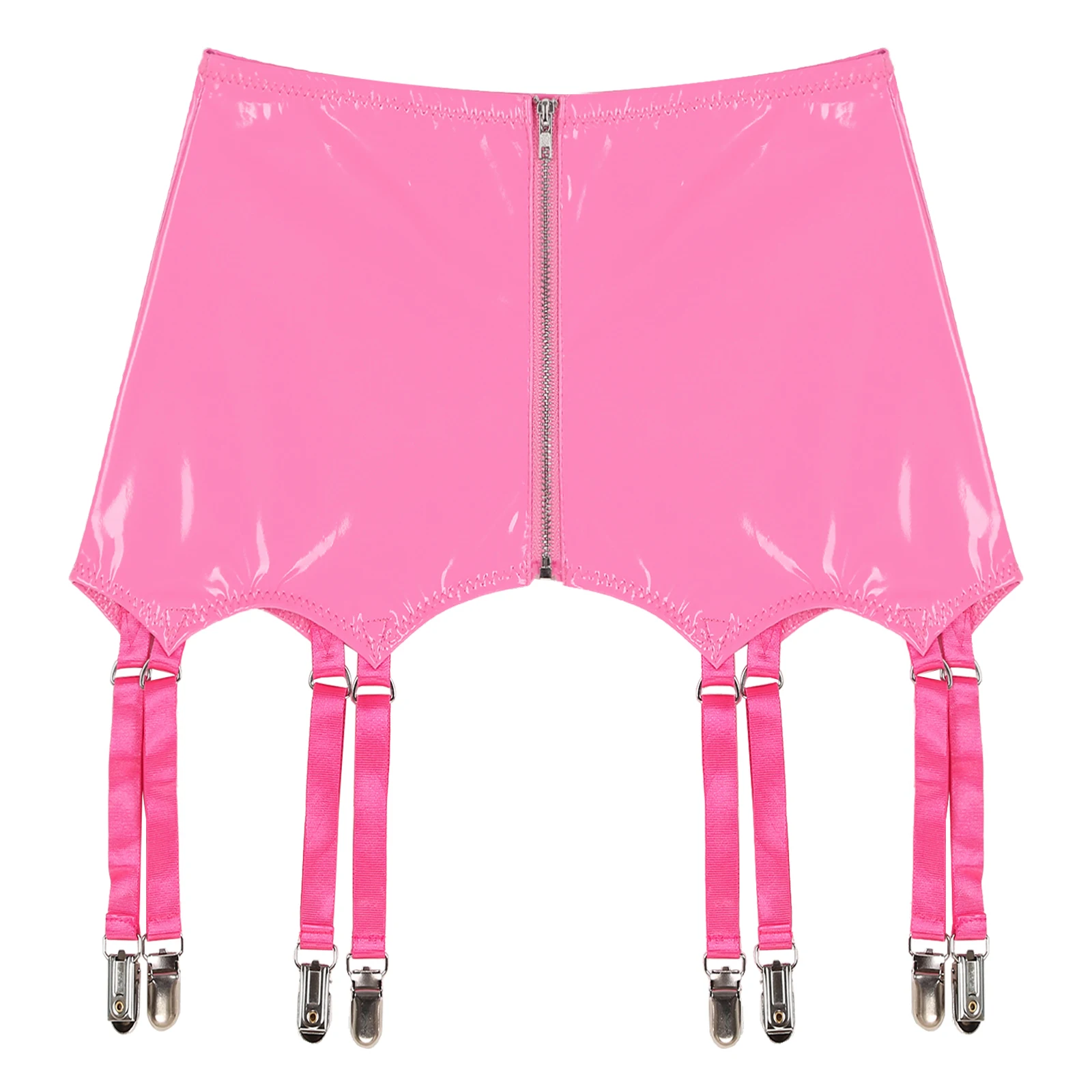 Женское нижнее белье чулки подтяжки мини-юбка из лакированной кожи аксессуары