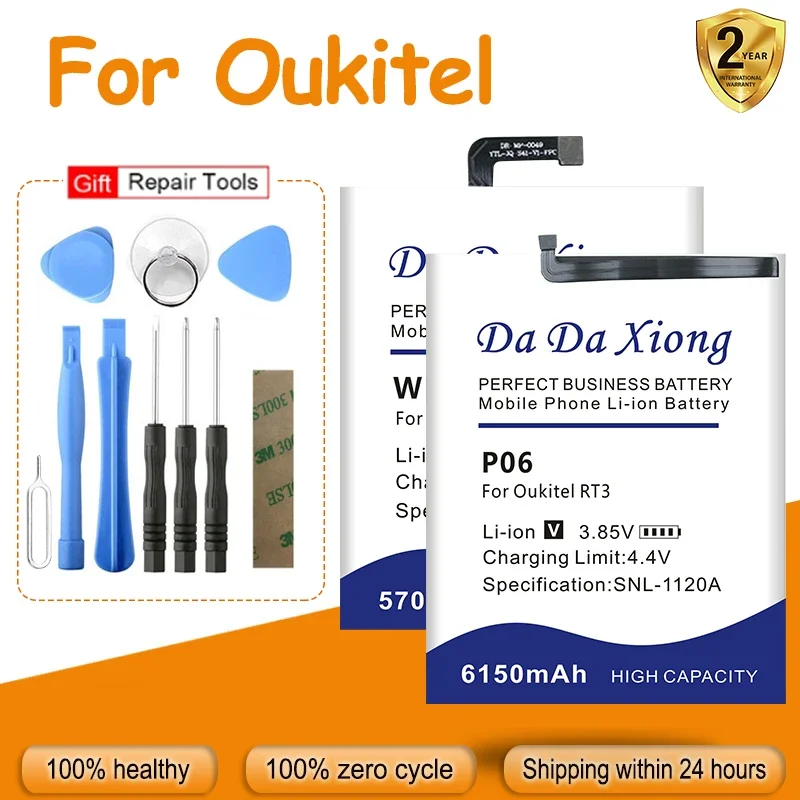 Аккумулятор для Oukitel WP19 S705 S88 S6509 KC-N8000A WP5000 K9 C32 S89 F150 RT3 B2021 WP2 WP15 Pro