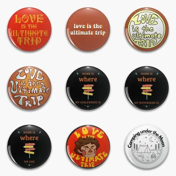 

Мягкая застежка-булавка Love Is The Ultimate Trip, настраиваемая булавка для лацкана, головной убор, оригинальная металлическая забавная мультяшная б...